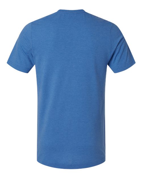 Unisex Combed CVC T-Shirt - Heather Royal