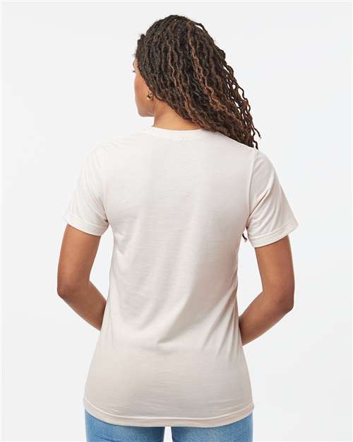 Unisex Combed CVC T-Shirt - Heather Vintage Natural
