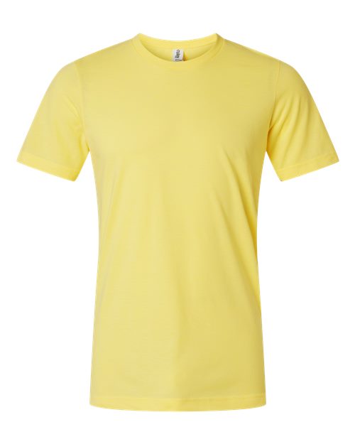 Unisex Combed CVC T-Shirt - Heather Yellow
