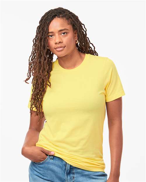 Unisex Combed CVC T-Shirt - Heather Yellow
