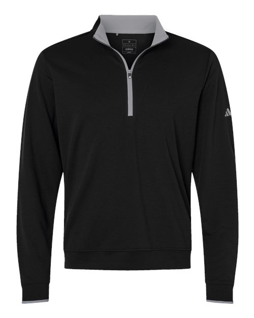 Men's Performance Lightweight Quarter-Zip Pullover - Black/ Grey Three