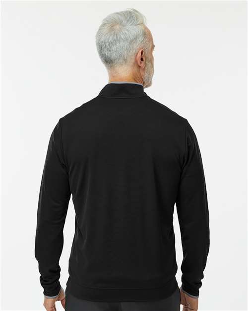 Men's Performance Lightweight Quarter-Zip Pullover - Black/ Grey Three