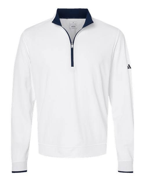 Men's Performance Lightweight Quarter-Zip Pullover - White/ Navy