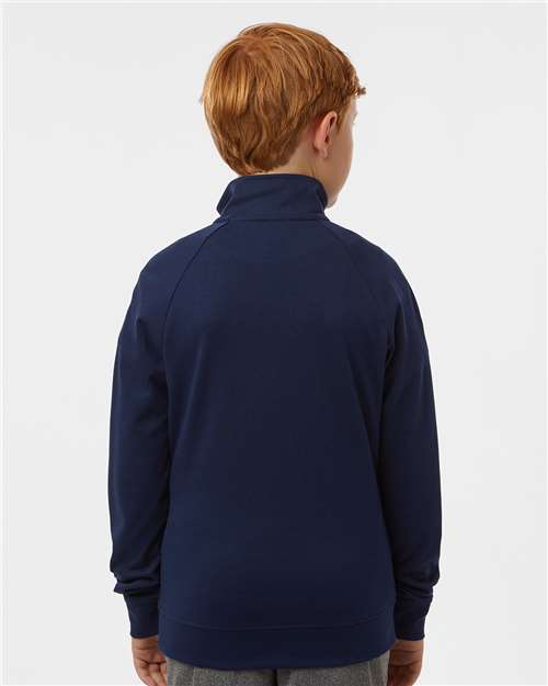 Youth Performance Quarter-Zip Pullover - Collegiate Navy