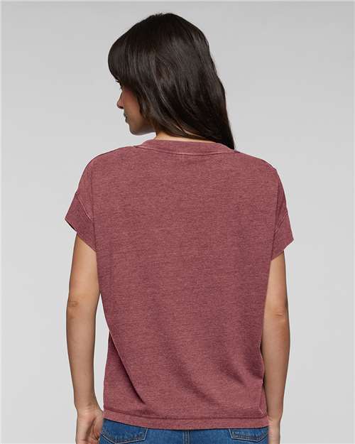 Women's Relaxed Vintage Wash Tee - Washed Rouge