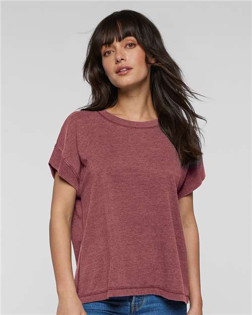 Women's Relaxed Vintage Wash Tee - Washed Rouge
