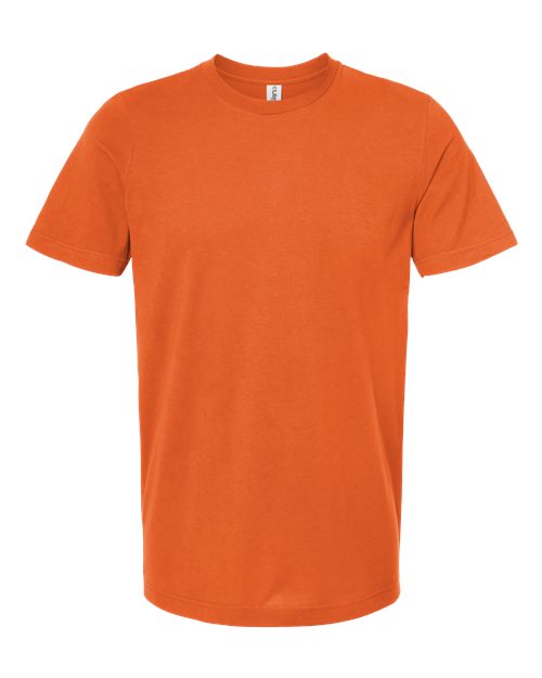 Combed Cotton T-Shirt - Orange
