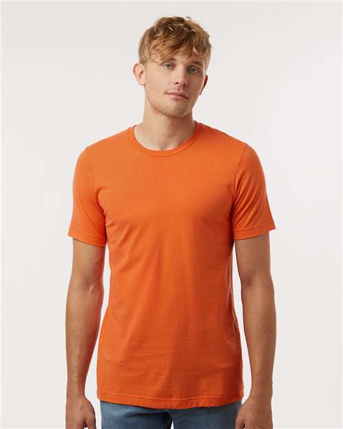 Combed Cotton T-Shirt - Orange