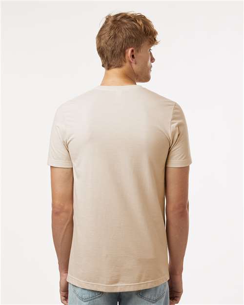 Unisex Combed CVC T-Shirt - Heather Cream