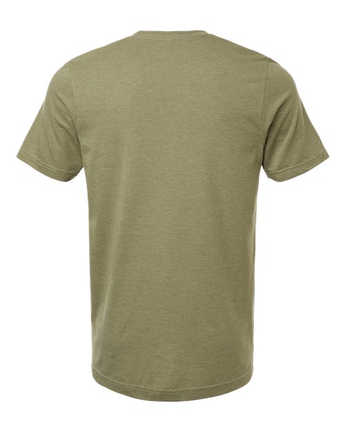 Unisex Combed CVC T-Shirt - Heather Olive Green