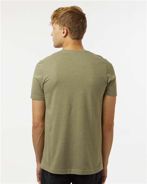 Unisex Combed CVC T-Shirt - Heather Olive Green
