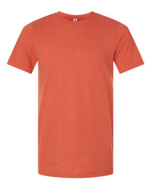 Unisex Combed CVC T-Shirt - Heather Orange