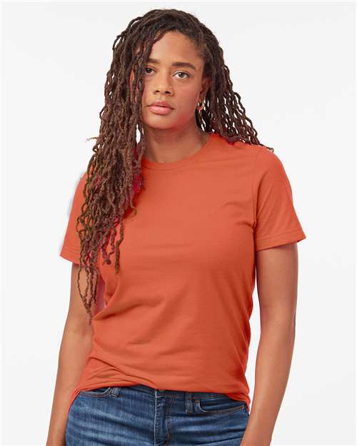 Unisex Combed CVC T-Shirt - Heather Orange