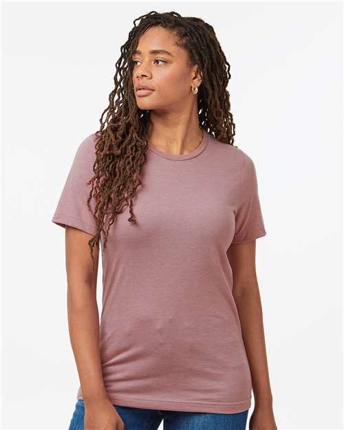 Unisex Combed CVC T-Shirt - Heather Orchid