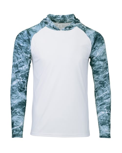 Men's Biloxi Performance Colorblocked Hooded Long Sleeve T-Shirt - Spindrift