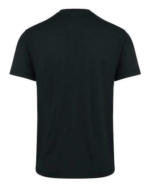 Men's Tall Heavyweight Traditional Short Sleeve Henley - Black