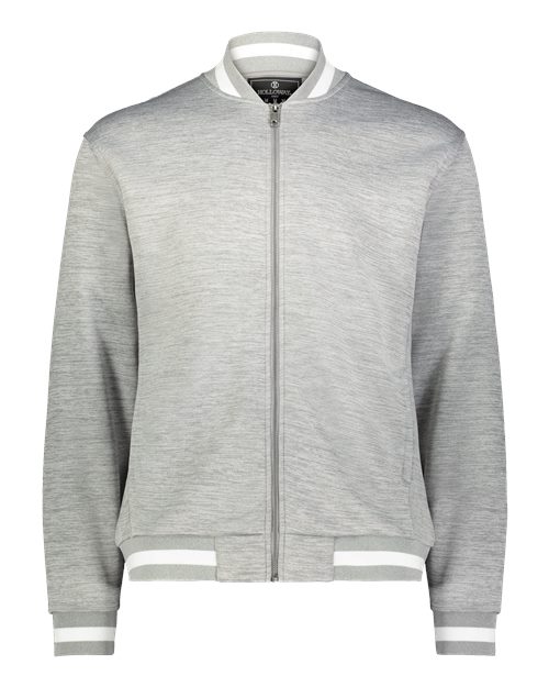 Unisex V-Street Full-Zip Jacket - Athletic Heather/ White