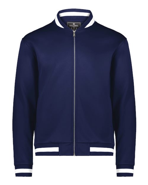 Youth V-Street Full-Zip Jacket - Navy/ White