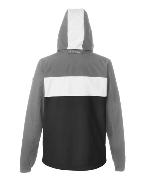 Unisex Windward Anorak Hooded Quarter-Zip Jacket - Graphite/ White/ Black