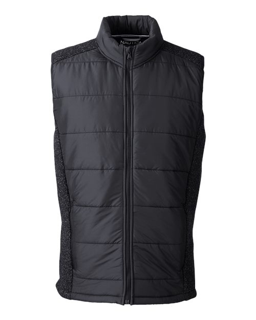 Men's Harbor Puffer Vest - Black/ Black Heather
