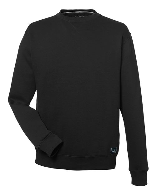 Unisex Anchor Fleece Crewneck Sweatshirt - Black