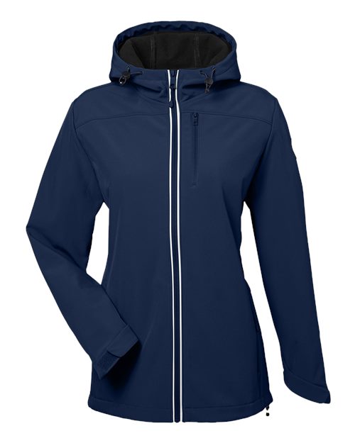 Women's Wavestorm Hooded Soft Shell Jacket - Navy