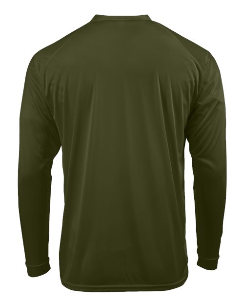 Unisex Long Islander Performance Long Sleeve T-Shirt - Olive Green