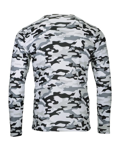 Men's Woodland Performance Long Sleeve T-Shirt - Arctic Camo