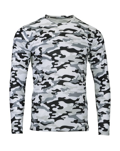 Men's Woodland Performance Long Sleeve T-Shirt - Arctic Camo