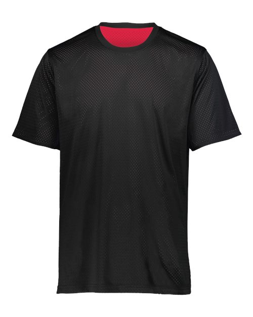 Youth Mesh Reversible Jersey - Black/ Scarlet