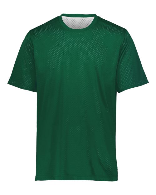 Youth Mesh Reversible Jersey - Dark Green/ White