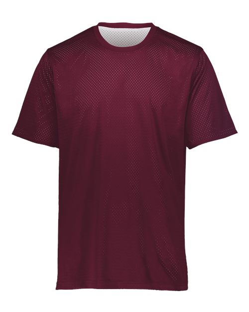 Youth Mesh Reversible Jersey - Maroon/ White