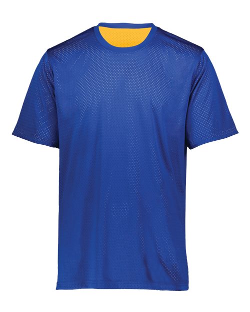 Youth Mesh Reversible Jersey - Royal/ Gold