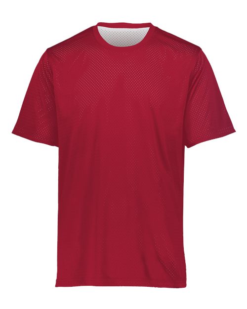 Youth Mesh Reversible Jersey - Scarlet/ White