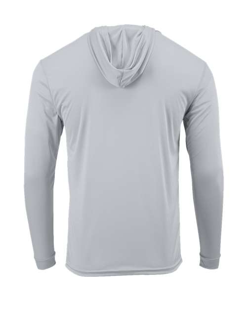 Youth Bahama Performance Hooded Long Sleeve T-Shirt - Aluminum