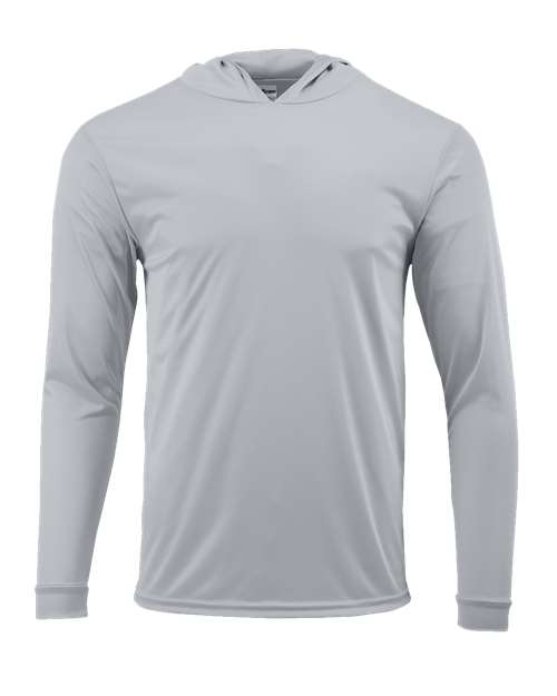 Youth Bahama Performance Hooded Long Sleeve T-Shirt - Aluminum