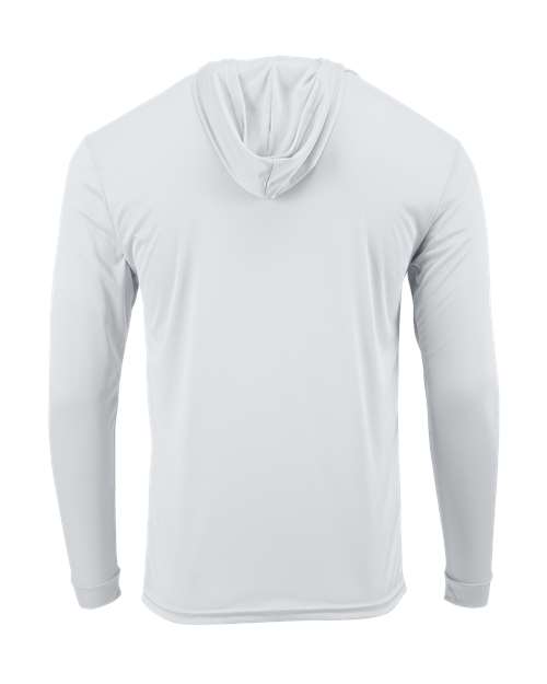 Youth Bahama Performance Hooded Long Sleeve T-Shirt - White