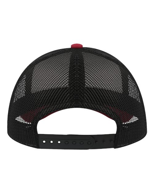 Sustainable Canvas Cap - White/ Burgundy/ Black