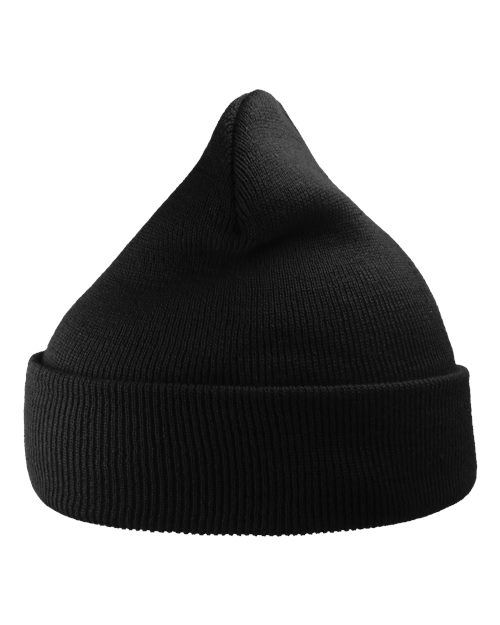 Sustainable 12" Knit Beanie - Black