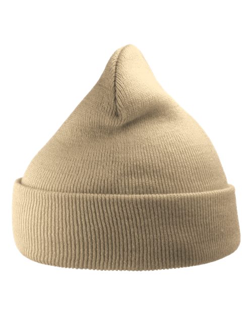 Sustainable 12" Knit Beanie - Beige