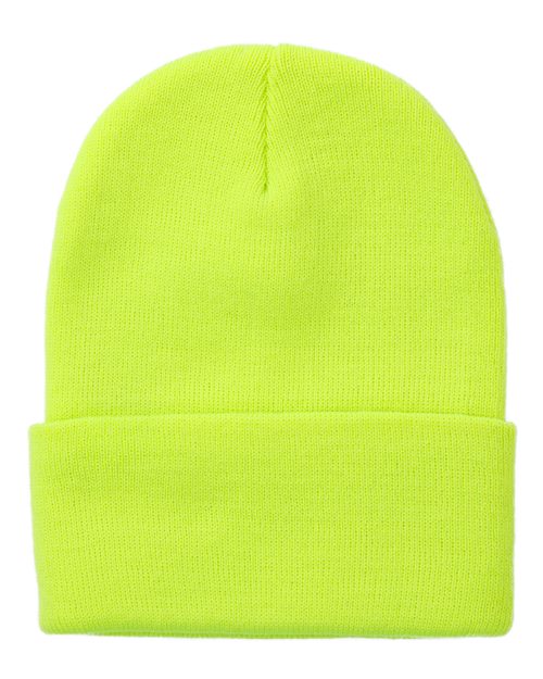 Coleman Cuffed Beanie - Neon Yellow