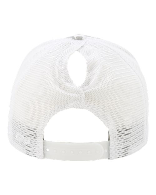 Women's Modern Trucker Cap - Grey Cow/ White
