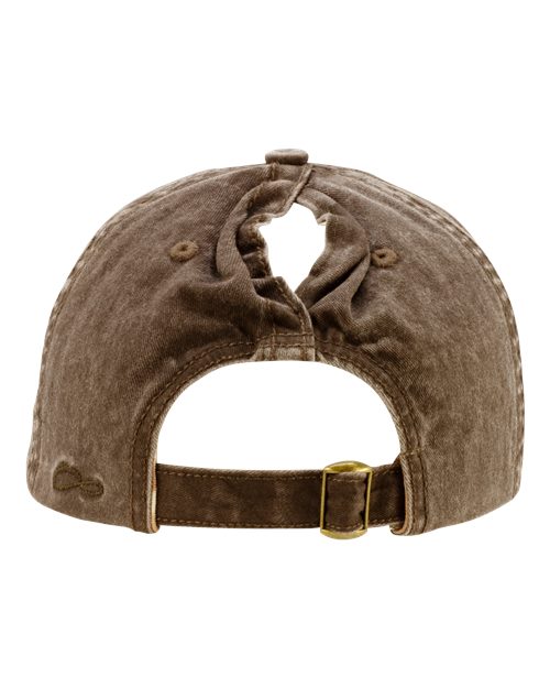 Women's Pigment-Dyed with Fashion Undervisor Cap - Chocolate/ Fawn