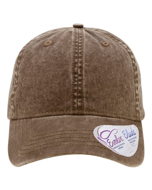 Women's Pigment-Dyed with Fashion Undervisor Cap - Chocolate/ Fawn
