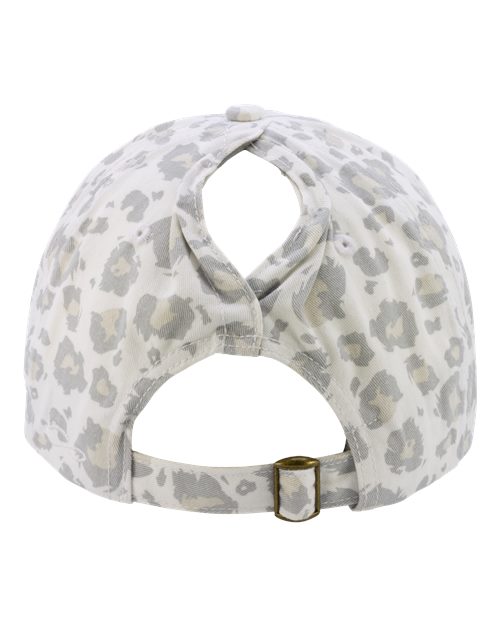 Women's Unstructured Fashion Prints Cap - Snow Leopard