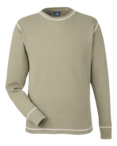 Men's Vintage Thermal Long Sleeve T-Shirt - Olive