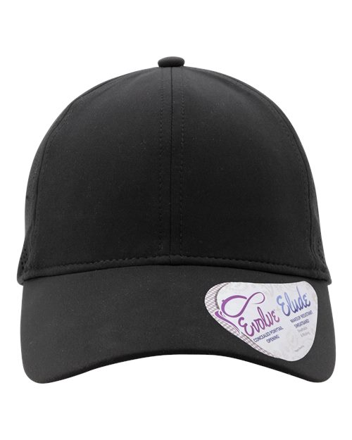 Women's Perforated Performance Cap - Black/ Swirl