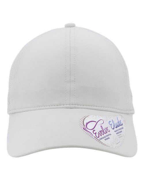 Women's Perforated Performance Cap - Light Grey/ Snow Leopard