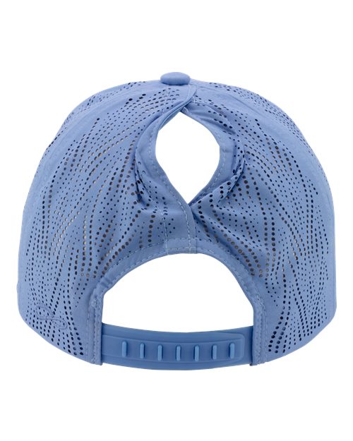Women's Perforated Performance Cap - Periwinkle/ Floral