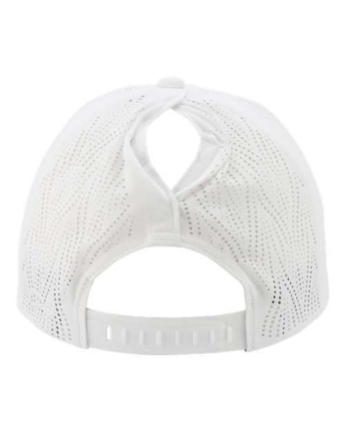 Women's Perforated Performance Cap - White/ Floral